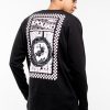 Koszulki El Polako | Longsleeve Z Nadrukiem Wide World Czarny