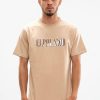 Koszulki El Polako | T-Shirt Z Nadrukiem Double Layer Bezowy