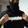 Bluzy El Polako | Bluza Z Kapturem Elpo Rasta Czarna