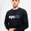 Koszulki El Polako | Longsleeve Z Nadrukiem Fullout Czarny