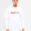 Koszulki El Polako | Longsleeve Z Nadrukiem Bialy Fullout